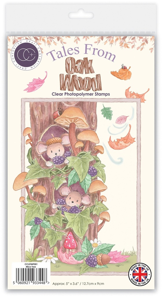 Craft Consortium Clear Stamps Tales from Oak Wood A6 - Mice Tree