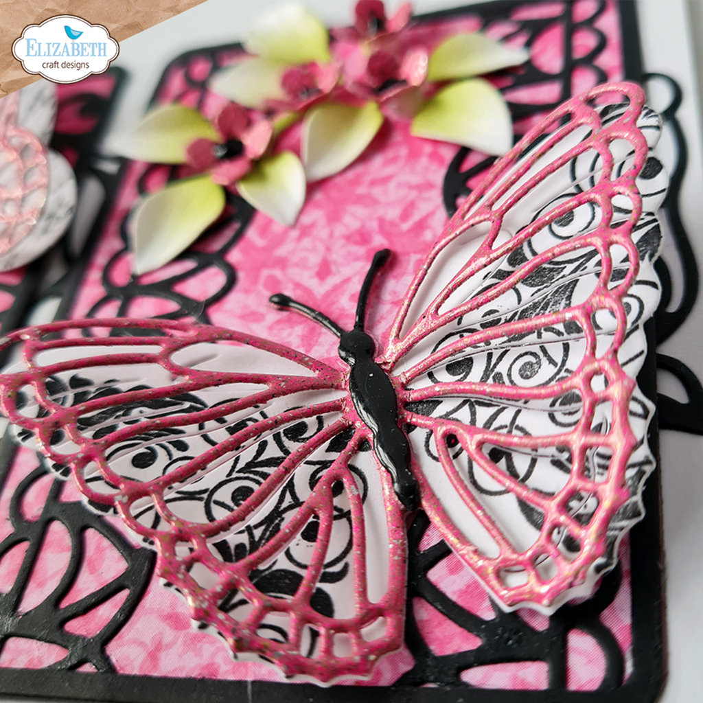 Elizabeth Craft Designs Cutting Dies Evening Rose - 2119 Layered Butterflies