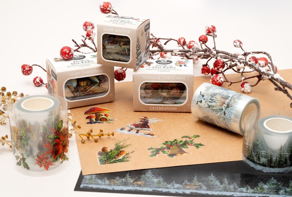[180597] Studio Light Transparent Stickers on Roll - Fairy Winter