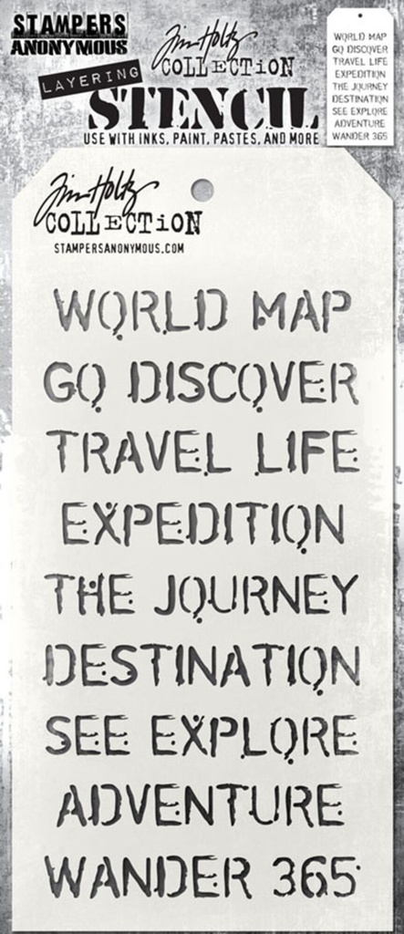 Tim Holtz Layering Stencil - THS043 Traveler