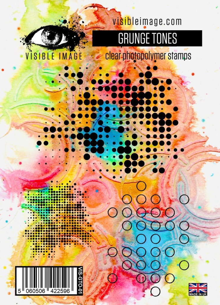 Visible Image Clear Stamps A6 - Grunge Tones