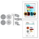 Spellbinders Cutting Dies Etched Say Cheese Classic Mouse  - S4-1471 Flags & Banners