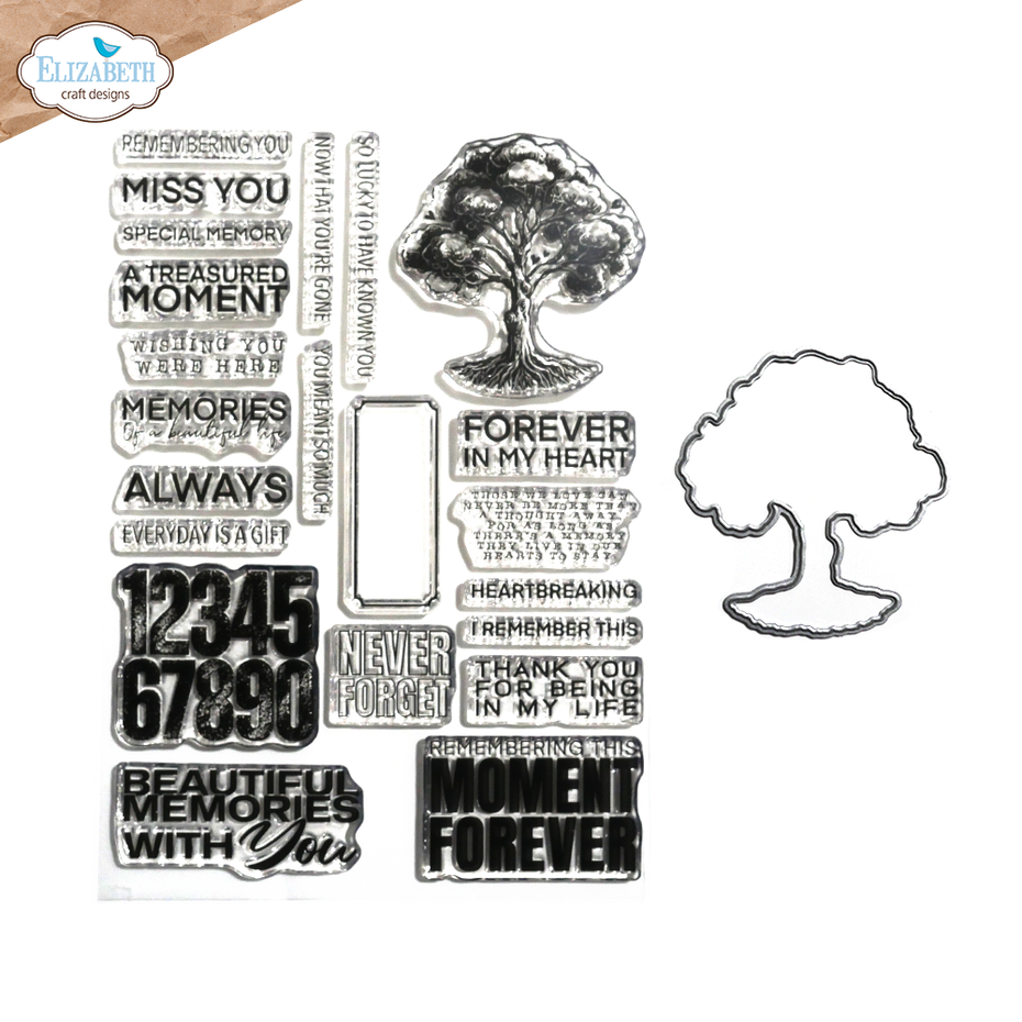 [180690] Elizabeth Craft Designs - CSD396 Tree of Life Stamp & Die set