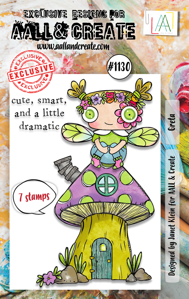AALL & Create Clear Stamps A7 By Janet Klein - #1130 Greta