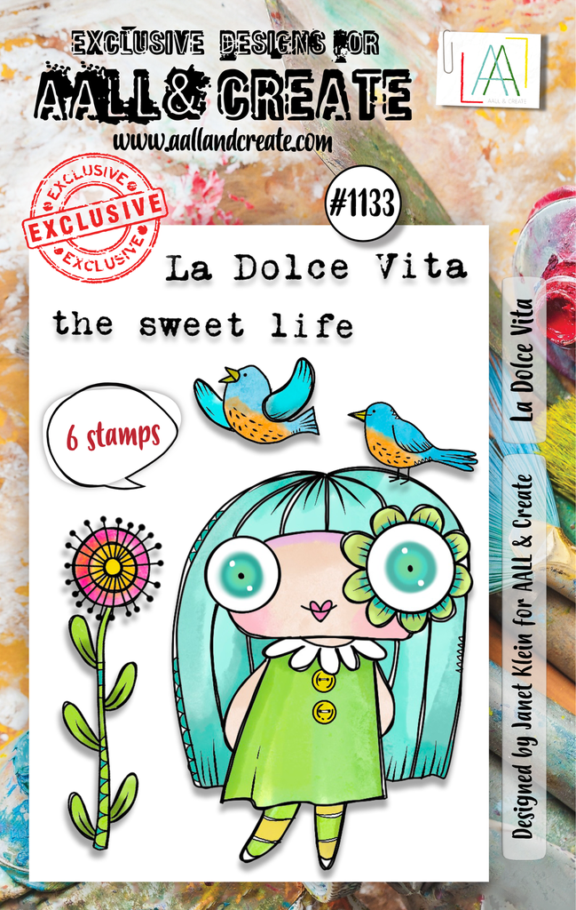 [180711] AALL & Create Clear Stamps A7 By Janet Klein - #1133 La Dolce Vita