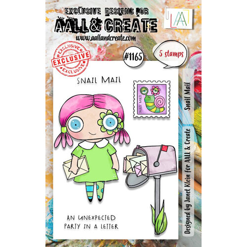 [180715] AALL & Create Clear Stamps A7 By Janet Klein - #1165 Snail Mail
