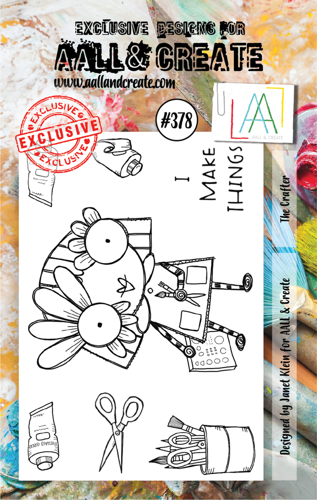 [180728] AALL & Create Clear Stamps A7 By Janet Klein - #378 The Crafter