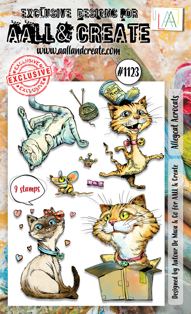 [180741] AALL & Create Clear Stamps A6 By Janet Klein - #1123 Alleycat Acrocats