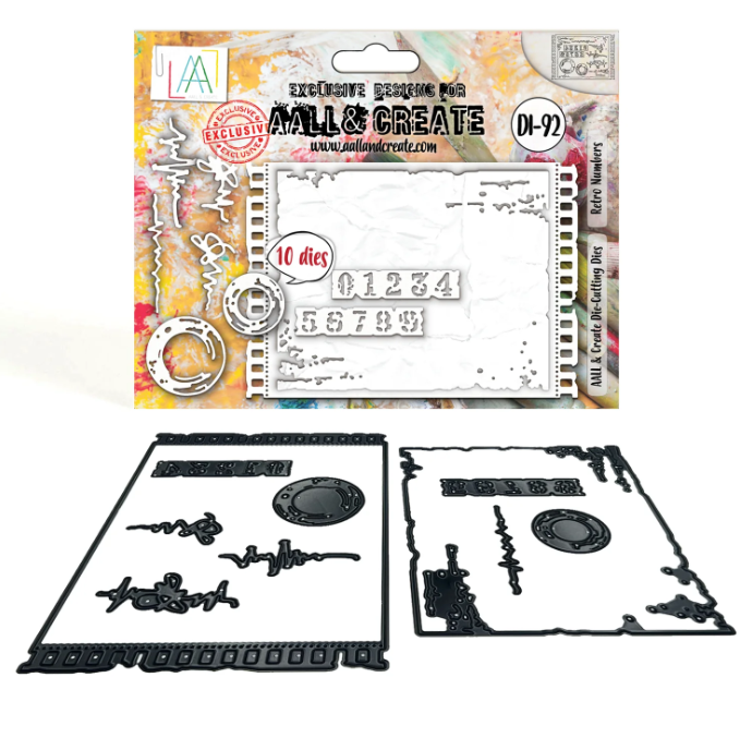 AALL & Create Cutting Dies - #92 Retro Numbers