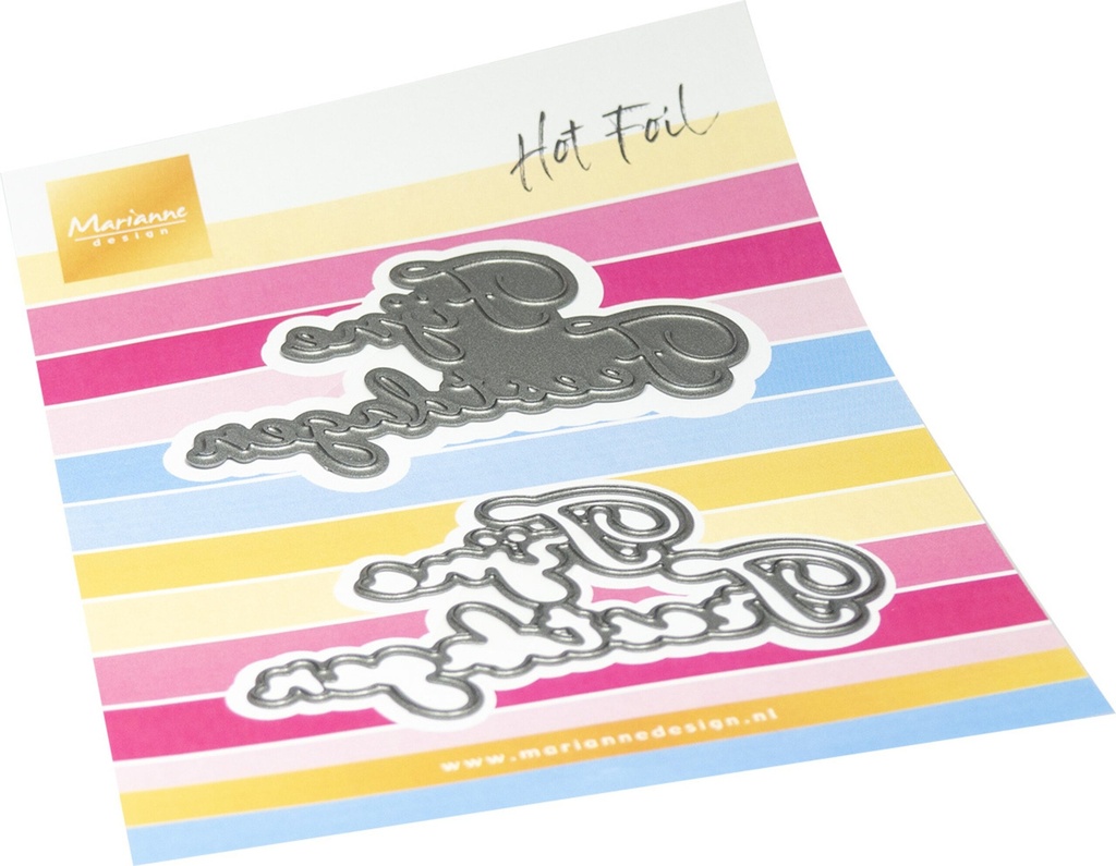 [180787] Marianne Design Cutting Dies Craftables Hot Foil - CR1670  Fijne Feestdagen (NL)