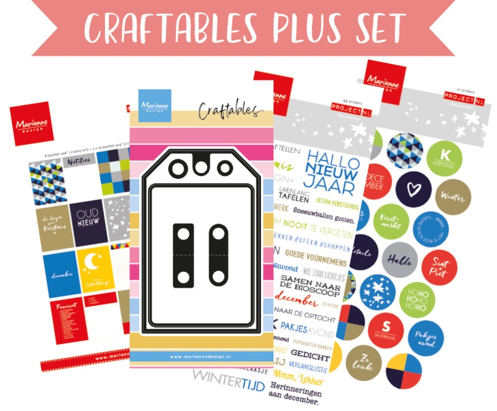[180789] Marianne Design Product Assorti Craftables Plusset