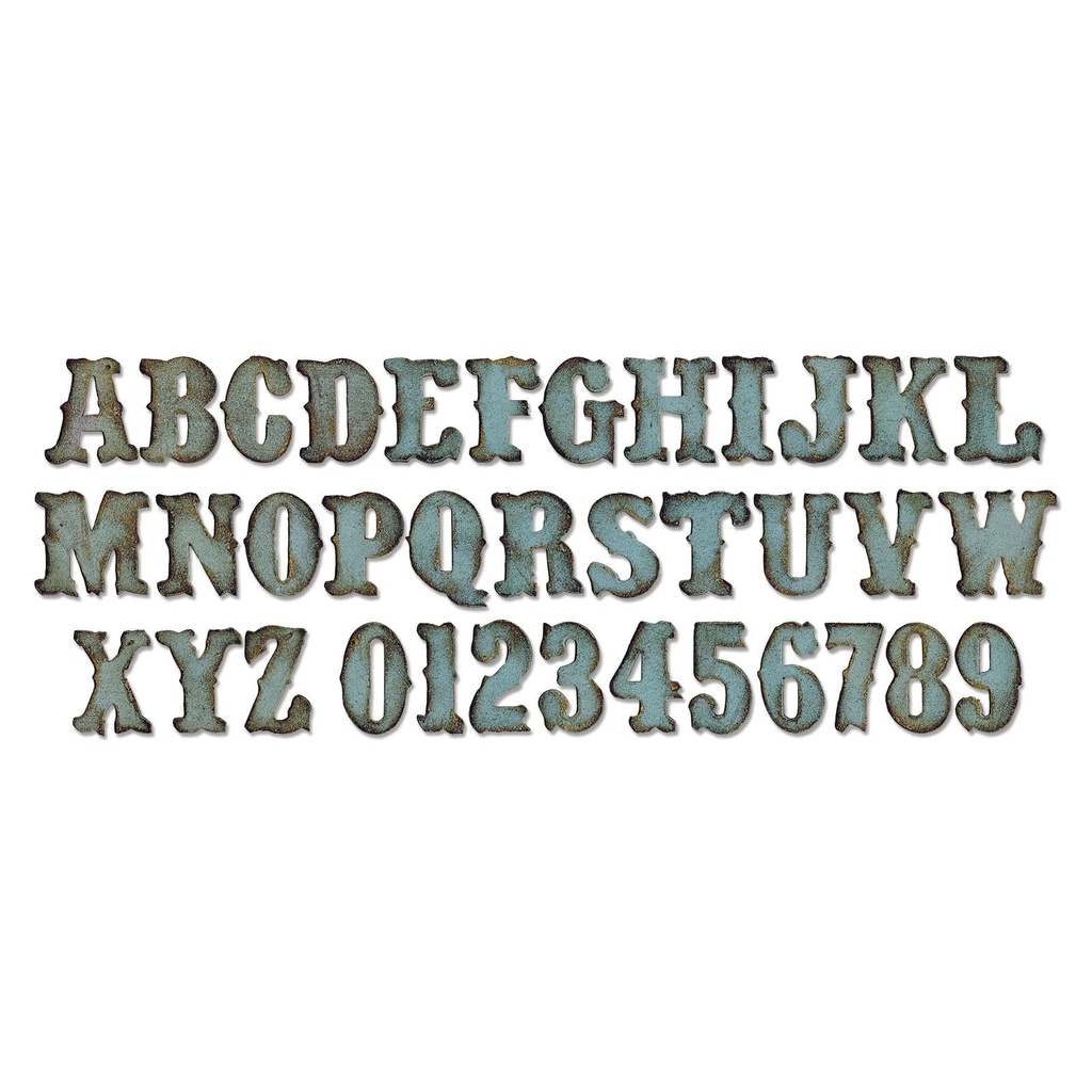 [180807] Sizzix Bigz Die By Tim Holtz - 658772 XL Alphabet Vintage Market