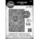 Sizzix 3-D Texture Fades Embossing Folder By Tim Holtz - 666960 Engraved Large/A5