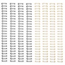 Vaessen Creative Bind Easy Metalen Bindruggen - 16mm 2:1 Zwart & Goud 8/Pkg
