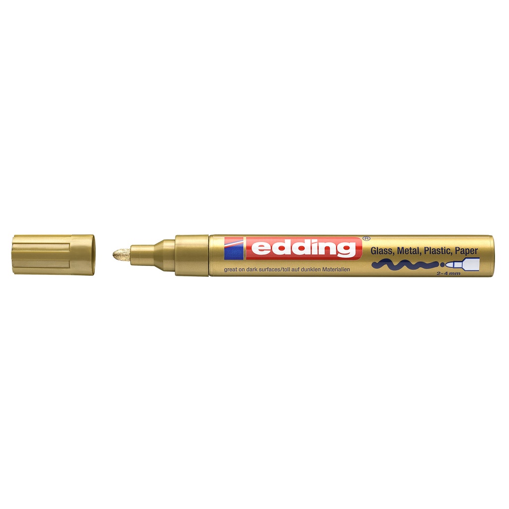 [180883] Edding 750 Glanslakmarker 2-4mm Goud