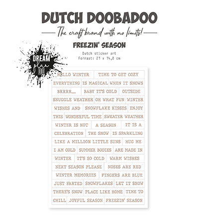 Dutch DooBaDoo Stickers - Art Freezin Season