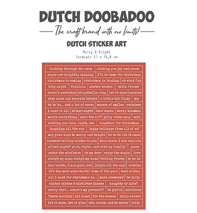 Dutch DooBaDoo Stickers - Merry & Bright