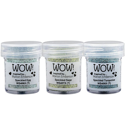 WOW! Embossing Powder Trio 3 x 15ml By Marion Emberson - WOWKT096 Speckled Pearl