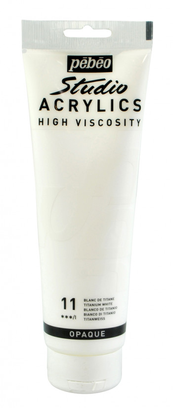 Pébéo Studio Acrylverf 250 ml - Titanium White
