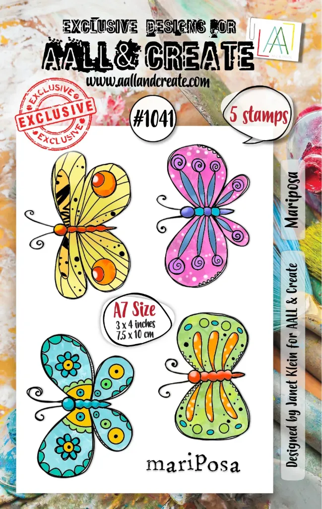 AALL & Create Clear Stamp #1041 Mariposa