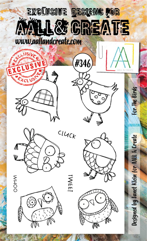 AALL & Create Clear Stamps A6 By Janet Klein - #346 For The Birds