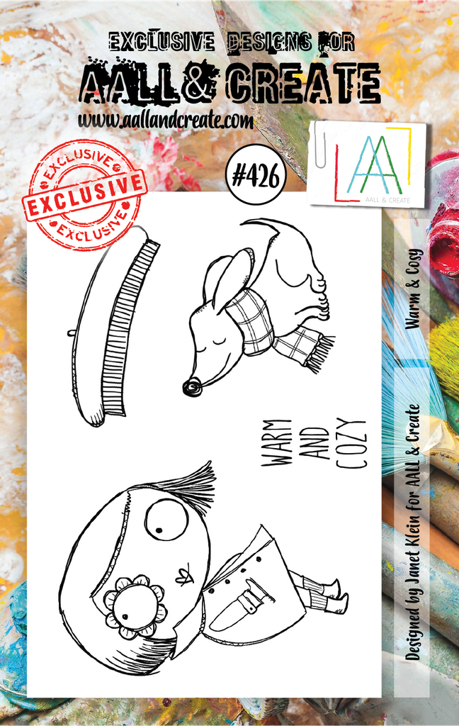 [181019] AALL & Create Clear Stamps A7 By Janet Klein - #426 Warm & Cosy