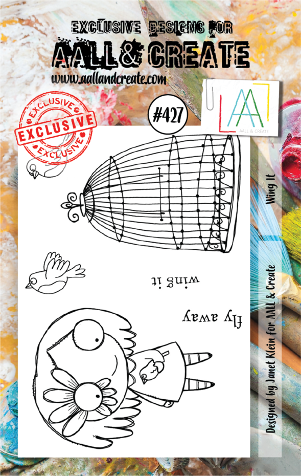 [181020] AALL & Create Clear Stamps A7 By Janet Klein - #427 Wing It