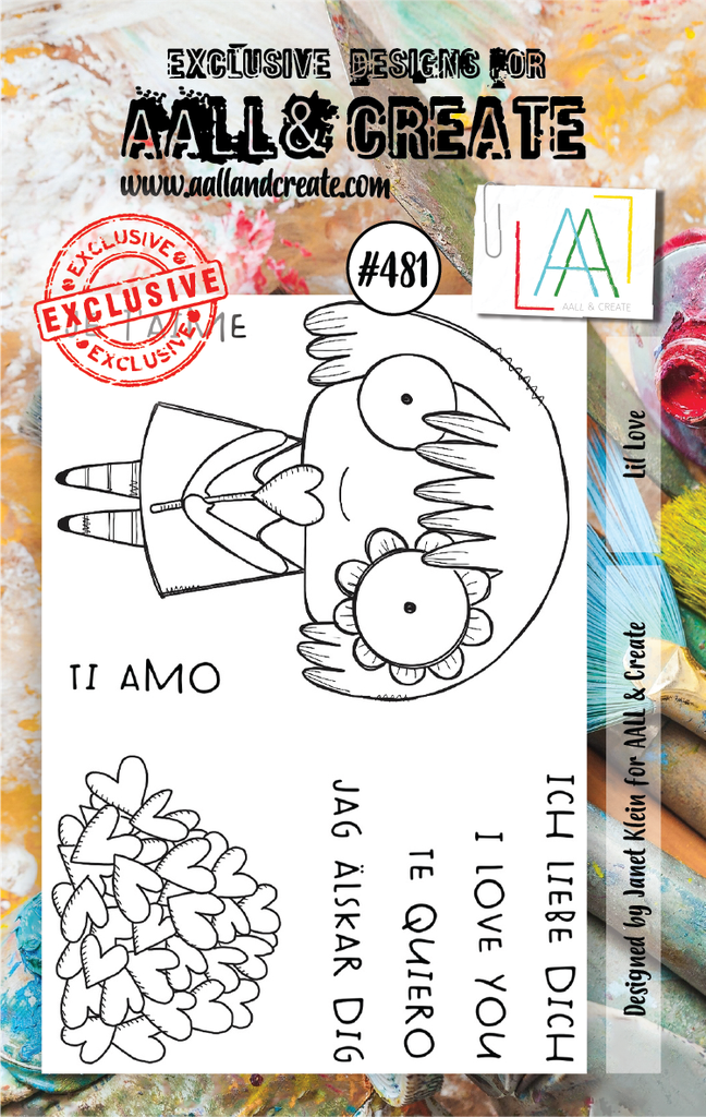 AALL & Create Clear Stamps A7 By Janet Klein - #481 Lil Love