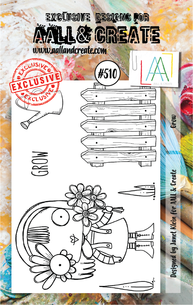 [181026] AALL & Create Clear Stamps A7 By Janet Klein - #510 Grow