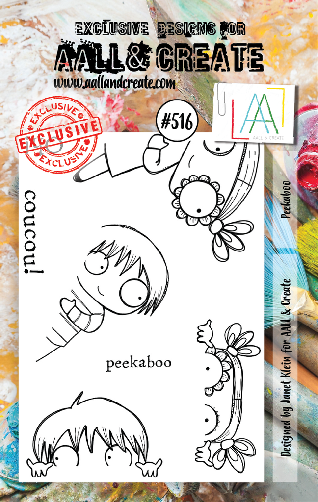 [181027] AALL & Create Clear Stamps A7 By Janet Klein - #516 Peekaboo