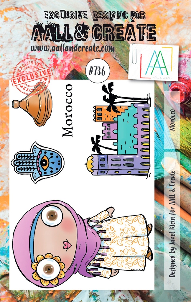 AALL & Create Clear Stamps A7 By Janet Klein - #736 Morocco