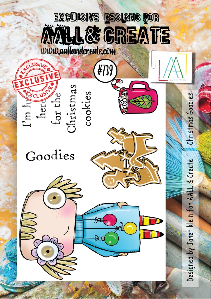 [181031] AALL & Create Clear Stamps A7 By Janet Klein - #739 Christmas Goodies