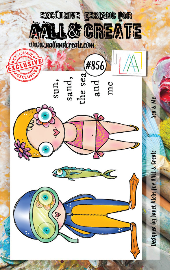 [181034] AALL & Create Clear Stamps A7 By Janet Klein - #856 Sea & Me