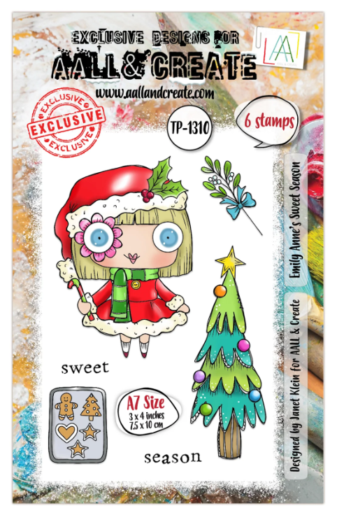 [181039] AALL & Create Clear Stamps A7 By Janet Klein - #1310 Emily Anne's Sweet Season