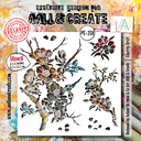 AALL & Create Stencils 6"x6" By Autour de Mwa & Co - #238 Cherry Drift