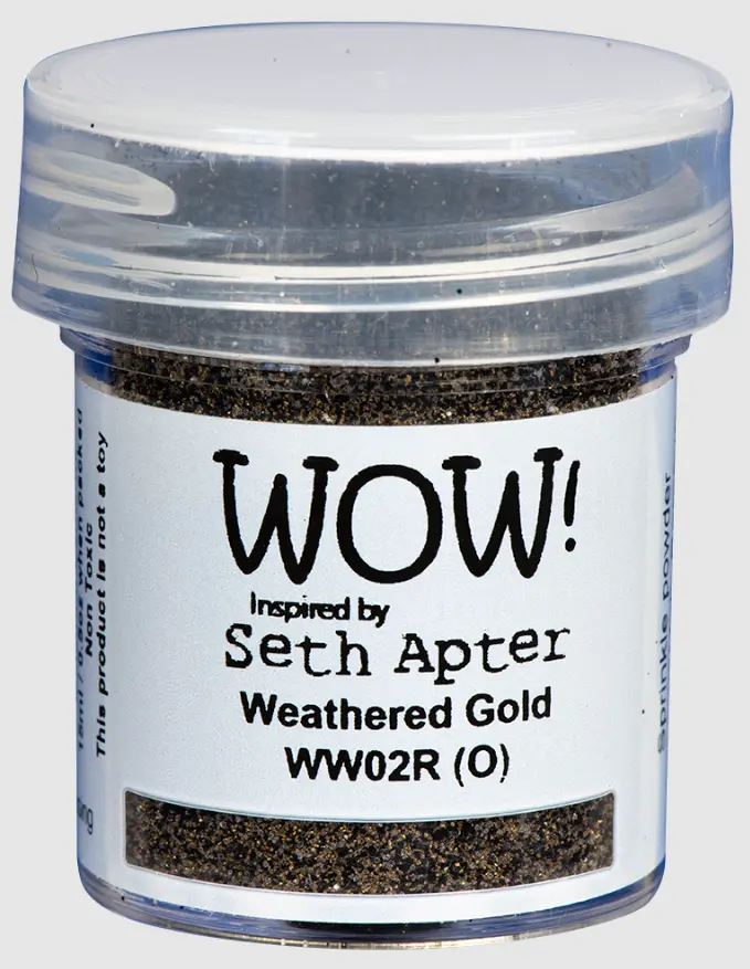 WOW! Embossing Powder 15 ml -  Mixed Media Emb. Powder, Weathered Gold