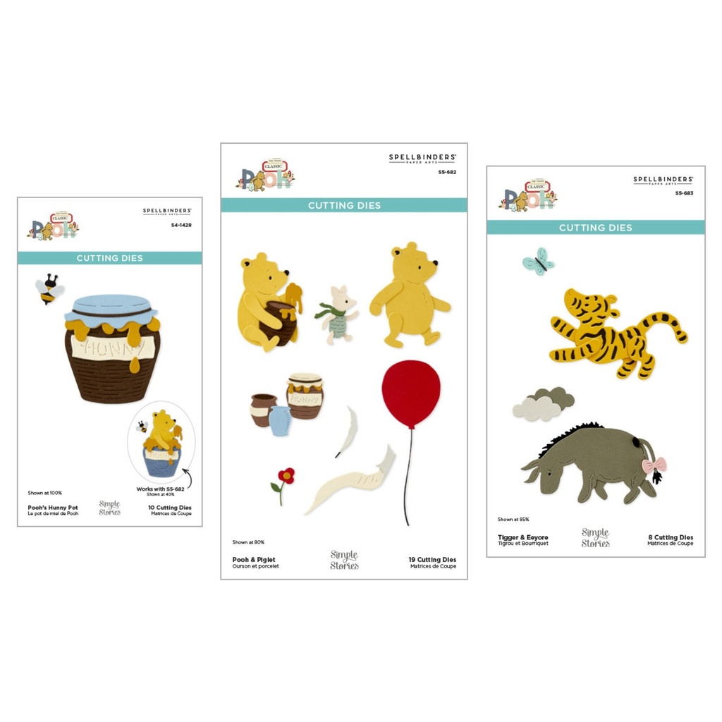 [181082] Spellbinders Say Cheese - BD-0940 Classic Pooh Die Bundle