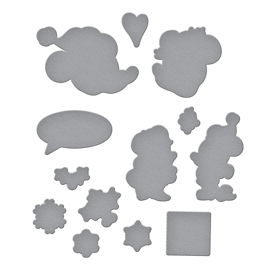 [181085] Spellbinders Cutting Dies Say Cheese - 1497 Classic Mouse Christmas
