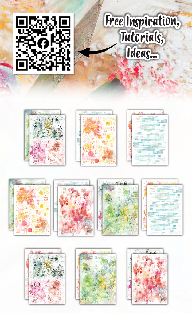 [181093] Aall and Create Design Paper A6 - #001 Vivid Vortex