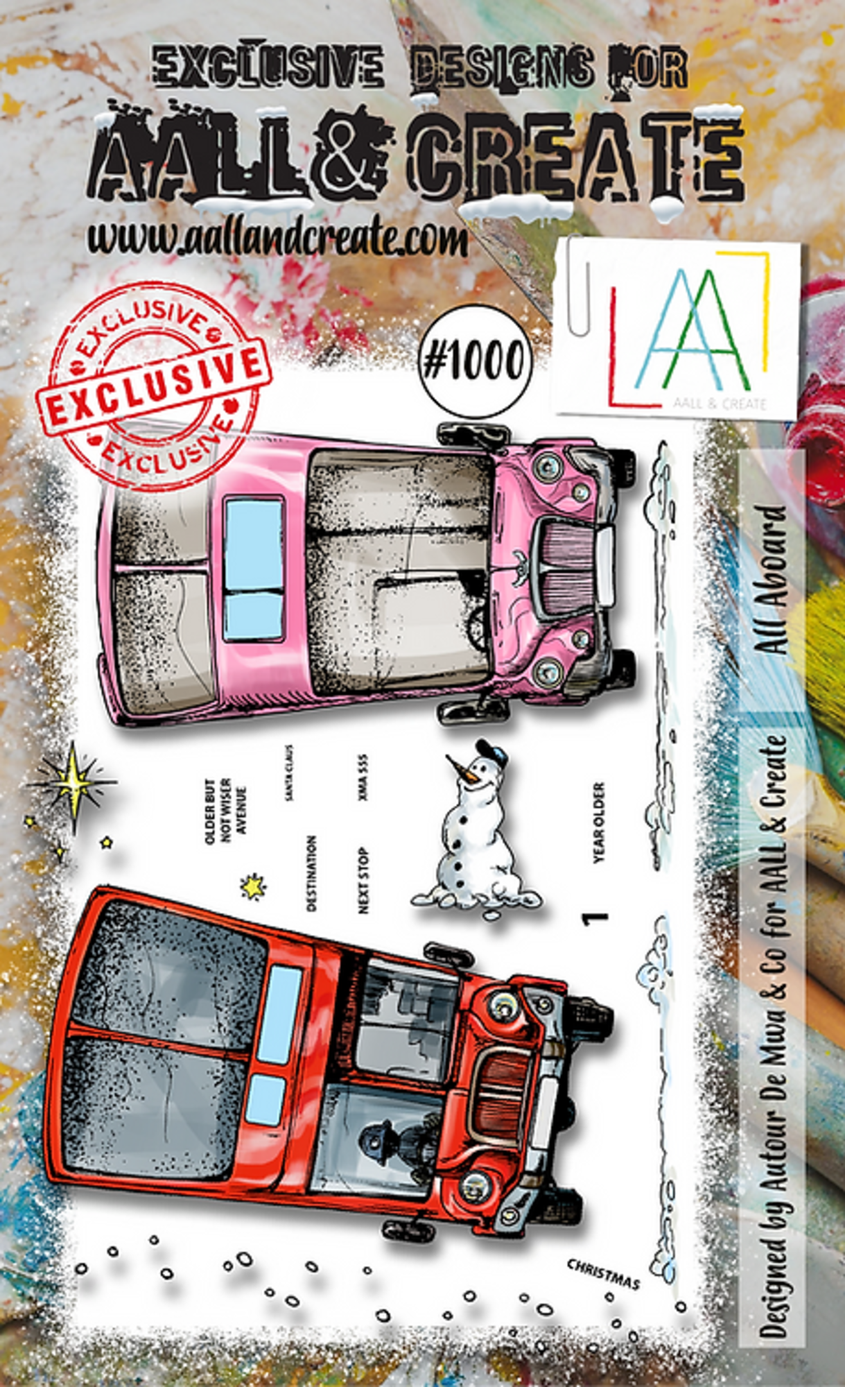 [181104] AALL & Create Clear Stamps A6 By Autour De Mwa & Co - #1000 All Aboard