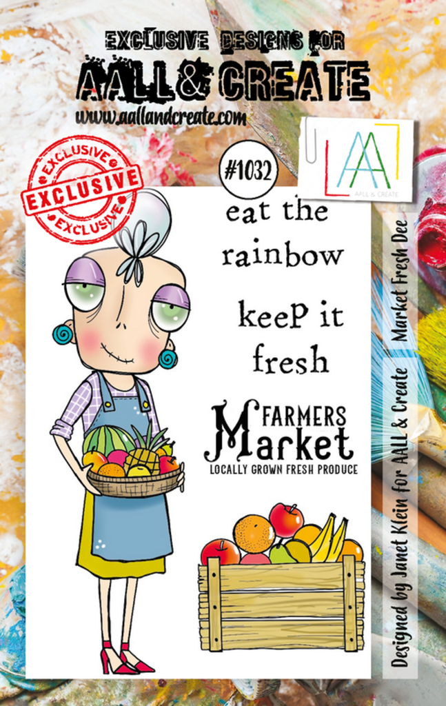 AALL & Create Clear Stamps A7 By Janet Klein - #1032 Market Fresh Dee