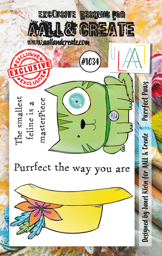 [181124] AALL & Create Clear Stamps A7 By Janet Klein - #1034 Purrfect Paws