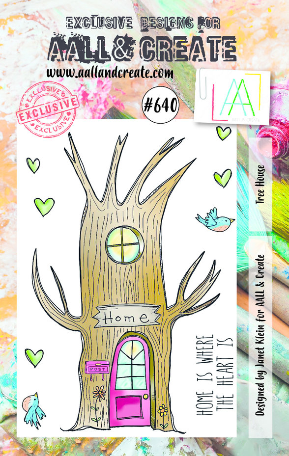 [181132] AALL & Create Clear Stamps A7 By Janet Klein - #640 Tree House
