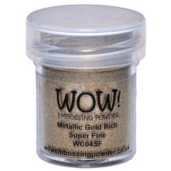 WOW! Embossing Powder 15 ml - WC04SF Metallic Gold Rich Super Fine