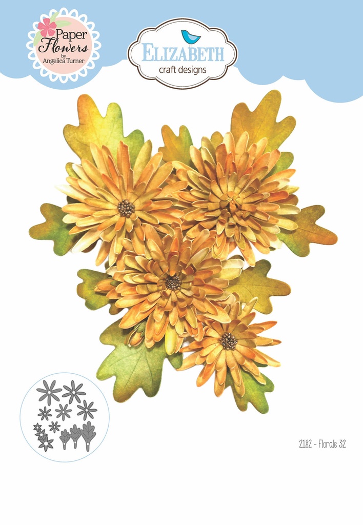 [181180] Elizabeth Craft Designs Cutting Dies - 2182 Florals 32