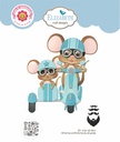 Elizabeth Craft Designs Cutting Dies - 2259 Scooter with Sidecar