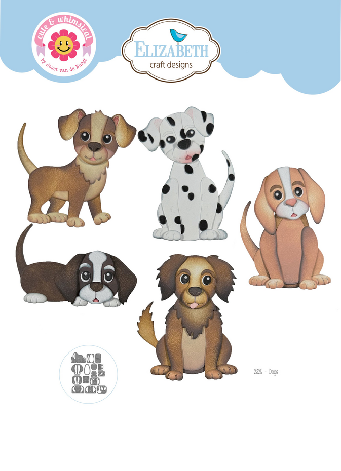 Elizabeth Craft Designs Cutting Dies - 2325 Dogs