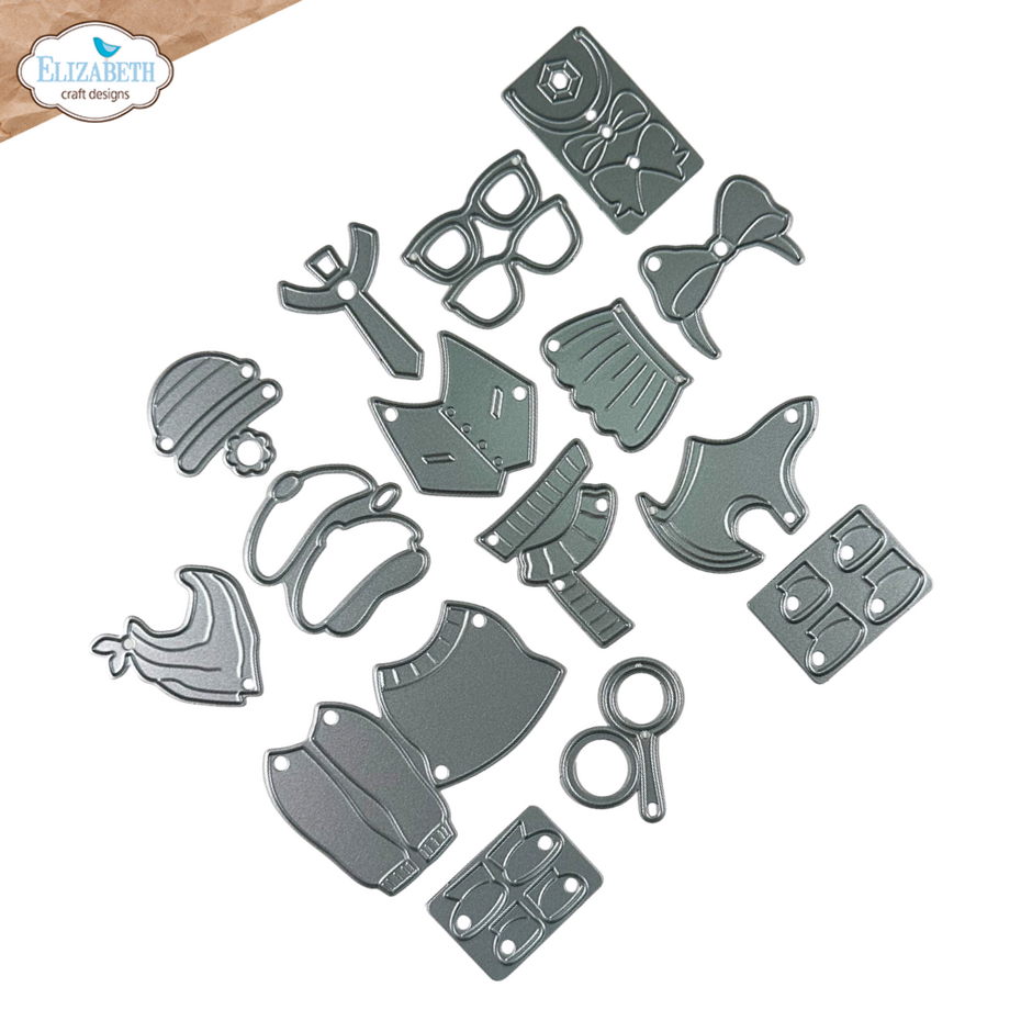Elizabeth Craft Designs Cutting Dies - 2327 Dog Clothing Accessories