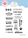 Elizabeth Craft Designs Clear Stamps - CS442 Dog Days Sentiments
