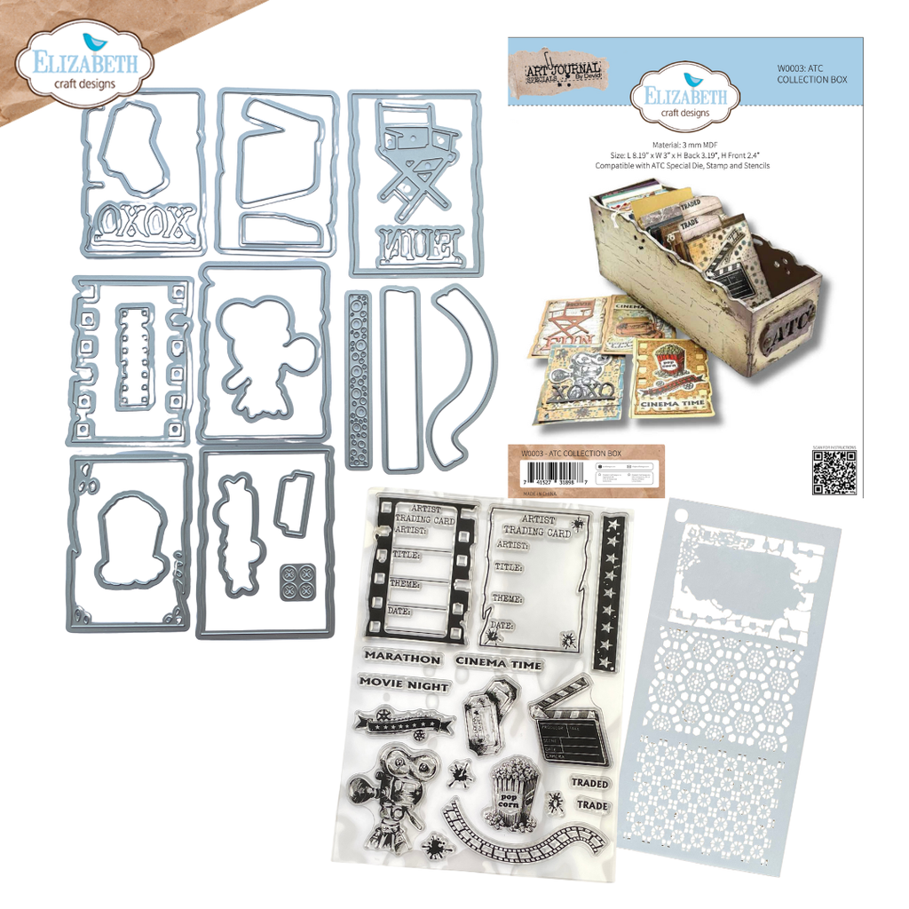 Elizabeth Craft Designs ATC Special - K022 Movie Night